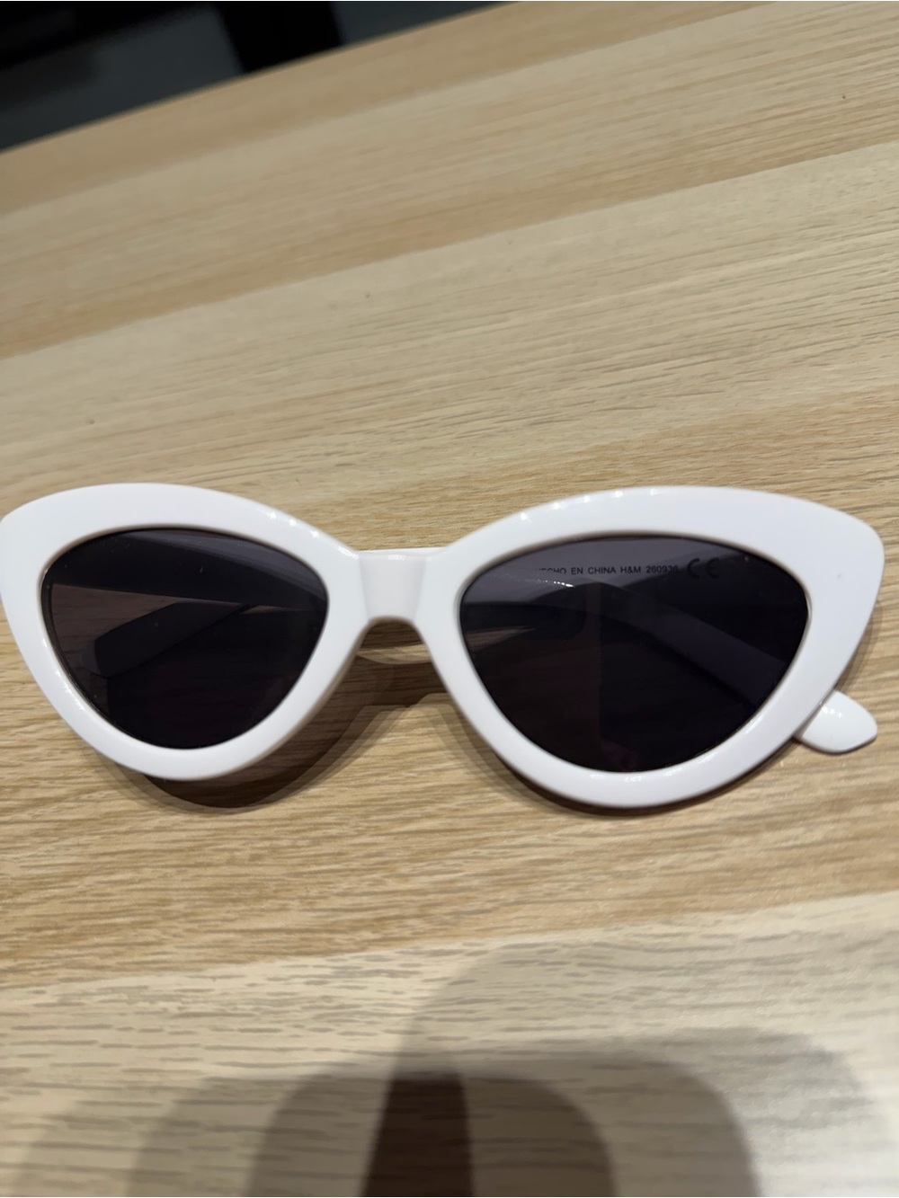 H&M White Cat Eye Sunglasses